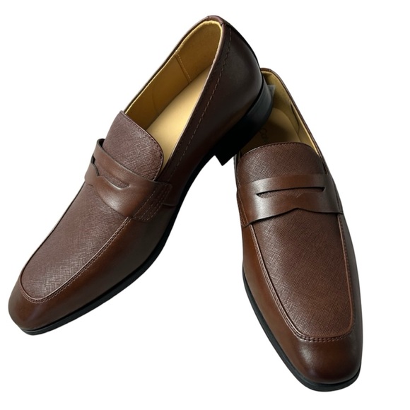 Calvin Klein Men’s Brown Leather Size 8.5